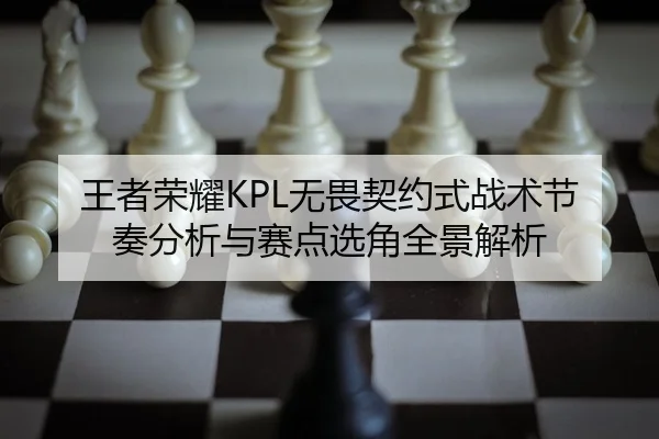 王者荣耀KPL无畏契约式战术节奏分析与赛点选角全景解析